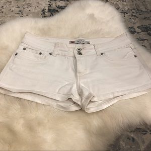 White Denim Shorts, 11, Levi’s
